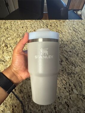 Stanley Gray Insulated Travel Tumbler with Stainless Accent